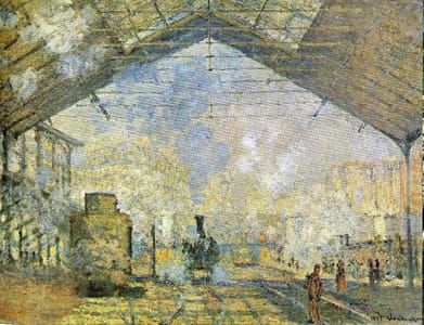 Artwork Title: Le Gare Saint Lazare (saint Lazare Station)
