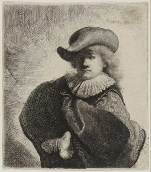 Artwork Title: Self Portrait in a Soft Hat and Embroidered Cloak