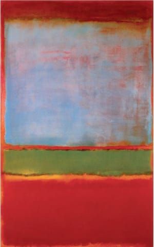 Artwork Title: No. 6 (Violet, Green and Red)
