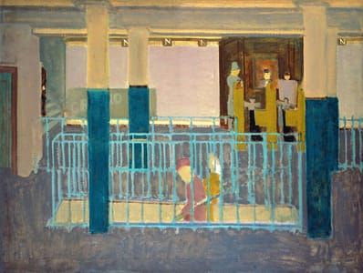 Artwork Title: Entrance to Subway (Subway Station / Subway Scene)