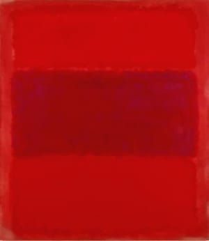 Artwork Title: No. 301 (red And Blue Over Red)