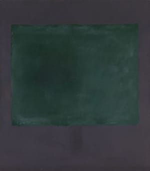 Artwork Title: Untitled (green On Maroon)
