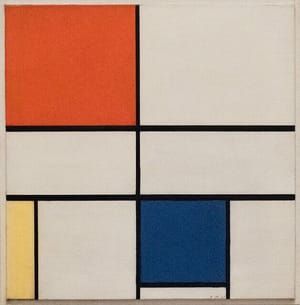 Artwork Title: Composition C (No III) With Red, Yellow And Blue