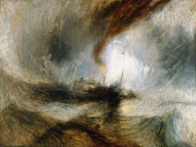Artwork Title: Snowstorm on the Ocean
