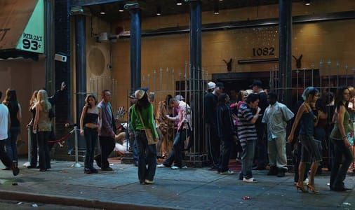 Artwork Title: In Front Of A Nightclub