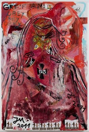 Artwork Title: Erzeimeldung: Der Rote Baronanny (Totalsttunnelblick Der Kunst), Erzdisziplin “Erz”, Gehorche Nur De