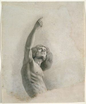 Artwork Title: Self Portrait with Upraised Arms