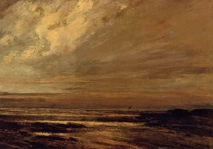 Artwork Title: The Beach at Trouville at Low Tide