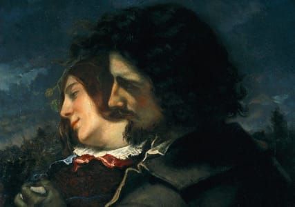 Artwork Title: Les Amants dans la campagne, sentiments du jeune âge, auch Les Amants heureux
