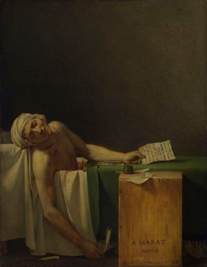 Artwork Title: Marat à Son Dernier Soupir