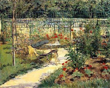 Artwork Title: Le banc ou mon jardin