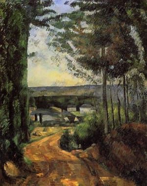 Artwork Title: Road, Trees and Lake