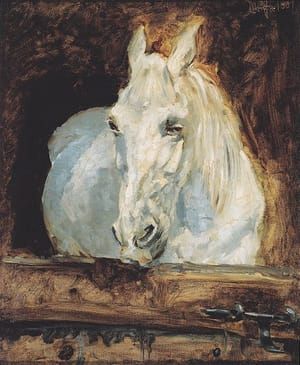 Artwork Title: White Horse “Gazelle”