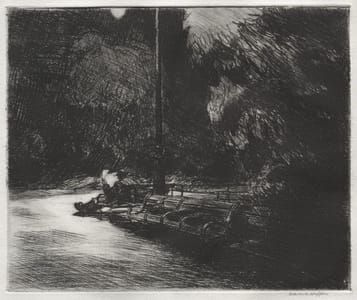 Artwork Title: Night in the Park
