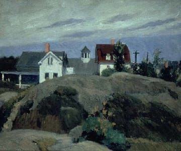 Artwork Title: Rocks and Houses, Ogunquit