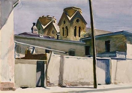 Artwork Title: St. Francis’ Towers, Santa Fe