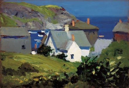 Artwork Title: Monhegan Houses, Maine