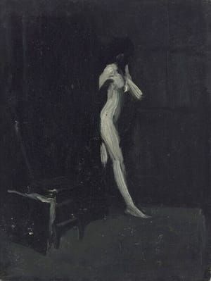 Artwork Title: Nude Walking Through a Doorway