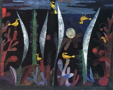 Artwork Title: Landscape with Yellow Birds