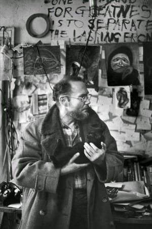 Artwork Title: William Eugene Smith and Cat
