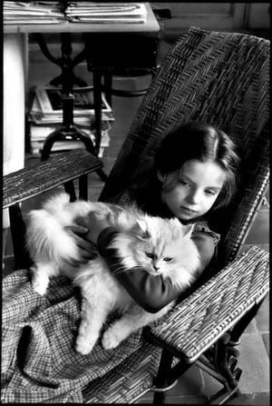 Artwork Title: Melanie Cartier-Bresson and Cat