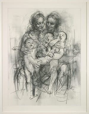 Artwork Title: Reproduction drawing IV (after the Leonardo cartoon),