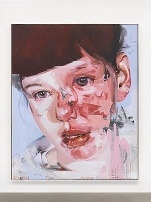 Artwork Title: Red Stare Head I