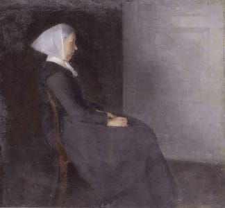 Artwork Title: Kunstnerens Moder Frederikke Hammershoi (Portrait of the Artist's Mother)