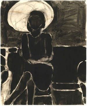 Artwork Title: Woman with an Umbrella