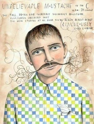 Artwork Title: Unbelievable Moustache On The C