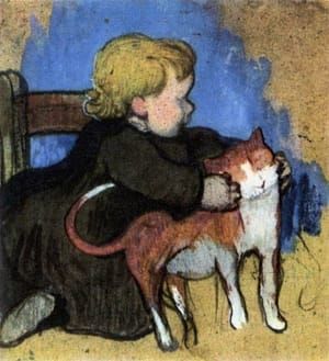 Artwork Title: Mimi and her Cat