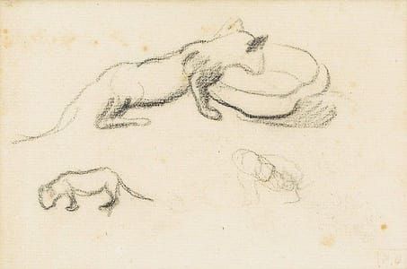 Artwork Title: Etude des chats