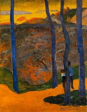 Artwork Title: Les Arbres Bleus