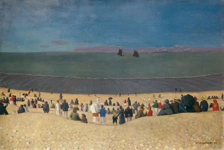 Artwork Title: La plage à Honfleur