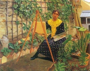 Artwork Title: Young Girl Painting