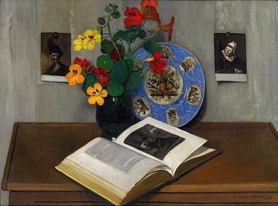 Artwork Title: Still Life with Blue Trim