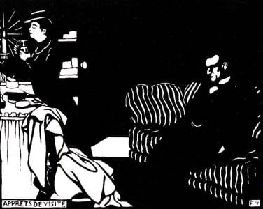 Artwork Title: Intimités - Apprets de visite (Intimacies - Finish of the Visit)
