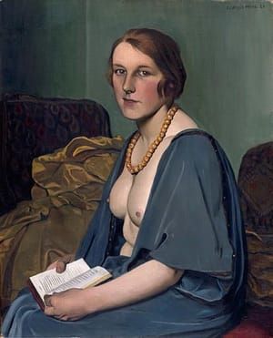 Artwork Title: Femme lisant ; La femme aux seins nus (Titre attribué)