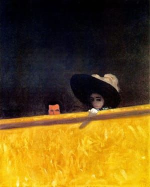 Artwork Title: Box Seats at the Theater, the Gentleman and the Lady