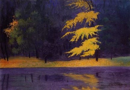 Artwork Title: The Lake in the Bois de Boulogne