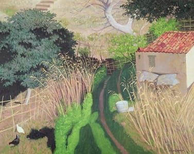 Artwork Title: Maison et Roseaux (House and Reeds)
