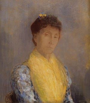 Artwork Title: L'écharpe jaune (Portrait de Camille Redon)