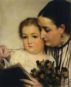 Artwork Title: Portrait of Mme Bonnefoy and M. Puttemans
