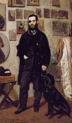 Artwork Title: Portrait Of Giuseppe Abbati