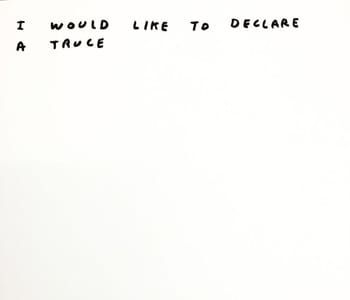 Artwork Title: I would like to declare a truce