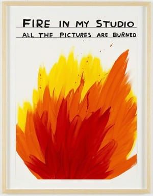 Artwork Title: Untitled (Fire in my studio)