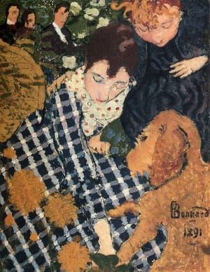 Artwork Title: Women with a Dog