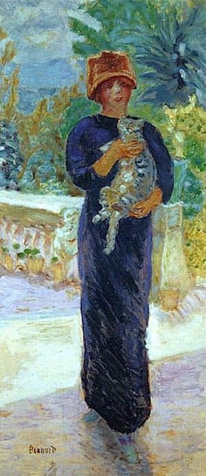 Artwork Title: Woman with Cat