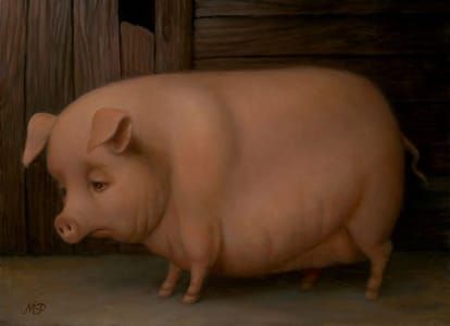 Artwork Title: Sad Pig