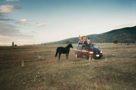 Artwork Title: Untitled (Nudes, Van, Horse)